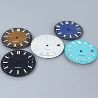 Cadran en acier inoxydable de 29,8 mm pour mouvements mécaniques NH35/36, luminescence verte intense pour pièces de montre Nautilus Mod