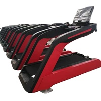 Tapis roulant commercial robuste ASJ9906, moteur AC 3-7 CV, grande machine de course, tapis roulant de salle de sport