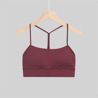    Soutien-gorge de sport respirant à dos en Y, haute performance, 100 % nylon, pour femmes, yoga et course à pied