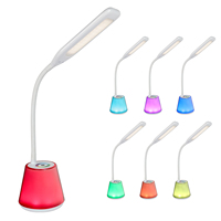 Lampe de bureau moderne et créative avec LED protectrice pour les yeux, commande tactile, idéale pour la lecture et le travail, gain de place optimal