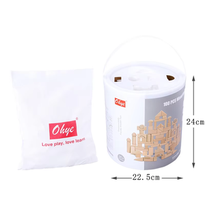 Classic 100 Pcs Beech Wood Log Stacking Building Blocks Toy Baby Montessori Juguetes Early Educational Toys for Kids Boys Girls - Product Image 5