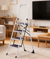 Jinmao LFD105TA Robuster, leichter, rutschfester, rostbeständiger Arbeits-Tritthocker mit breitem Laufflächenprofil – EN14183:2003 zertifiziert, 150 kg Tragkraft