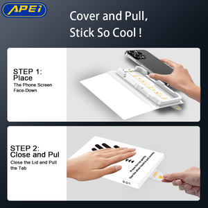 Verre trempé anti-<span class=keywords><strong>espion</strong></span> APEI avec film de protection pour téléphone portable sans bulles à applicateur facile pour <span class=keywords><strong>iPhone</strong></span> 11 ~ 17 Pro Max - Product Image 2