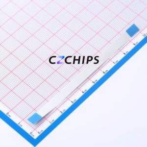 ZX-FFC0.5-T-1010048 FFC Cable (Flexible Flat Cable) P=0.5mm Connector 10P 0.5mm 0.3mm Non-Inverting - Product Image 2