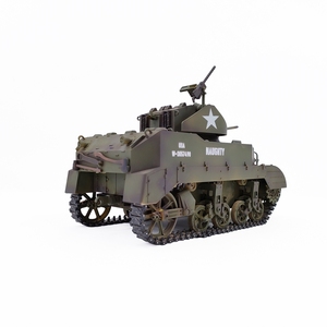 2024 nuevo COOLBANK G2080 RC tanque 1/16 <span class=keywords><strong>escala</strong></span> 2,4 GHz U.S. M5A1 Stuart tanque ligero modelo tanques de Control remoto con sonido y luz - Product Image 3