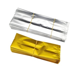 さまざまな色アルミホイルメタライズプラスチックラミネートヒートシールサイドガセット食品真空ポーチ小さなお茶の包装袋 - Product Image 6