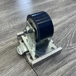 Plaque de roulettes et roues en aluminium à montage et démontage rapides <span class=keywords><strong>pour</strong></span> flight cases, road trunks, boîtes à outils et valises de transport de taille moyenne - Product Image 4