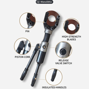 Cpc 50 75 85 95 Hydraulic Cable Cutter Alloy Steel High Strength Blade Insulated Handle For Steel <b>Wire</b> Cutting - Product Image 2