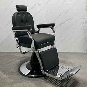 イタリアンデザインサロン機器メンズハイトカッティングレイダウン油圧ポンプ理髪椅子