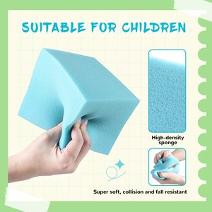 Factory Trampoline Kids Colorful Safety Park Gimnasia Bloques de espuma Pool Sponge Pit Cubes con red protectora - Product Image 2