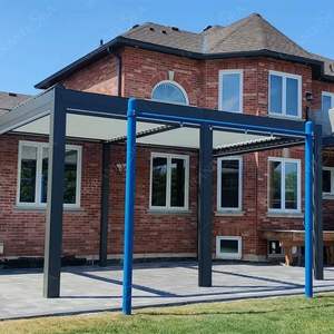 Vente en gros d'usine <span class=keywords><strong>Pergola</strong></span> de jardin extérieur <span class=keywords><strong>Pergola</strong></span> en aluminium motorisée d'extérieur à persiennes bon marché - Product Image 3