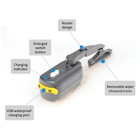 Moteur d'essuie-glace électrique universel pour casque de moto 800 mAh, compatible avec la plupart des casques