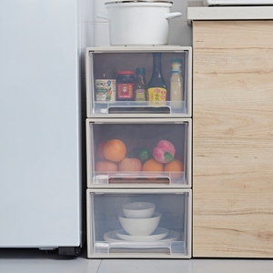 Plastic White Expandable Wardrobe Stackable <strong>Drawer</strong> <strong>Storage</strong> Organizer <strong>Stacking</strong> <strong>Drawer</strong> Cabinet Box - Product Image 2