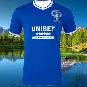 Maillot de football d'entraînement unisexe respirant à manches courtes Rangers pour homme, imprimé en 3D, collection été 2025, vente chaude - Product Image 4