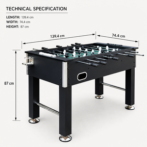 <span class=keywords><strong>Jeu</strong></span> de pub d'intérieur Salle MDF Salle de sport Table de baby-foot noire <span class=keywords><strong>Jeu</strong></span> de football à la main - Product Image 6