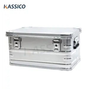 KASSICO Aluminum Storage Case Transport Box For First Responders, Clean Rooms, Hazardous Materials, Lithium Ion Batteries