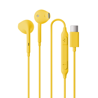 Écouteurs filaires Type-C, casque stéréo surround 3D avec micro, contrôle du volume, faible latence, câble de 1,2 m pour Android, Windows, iOS
