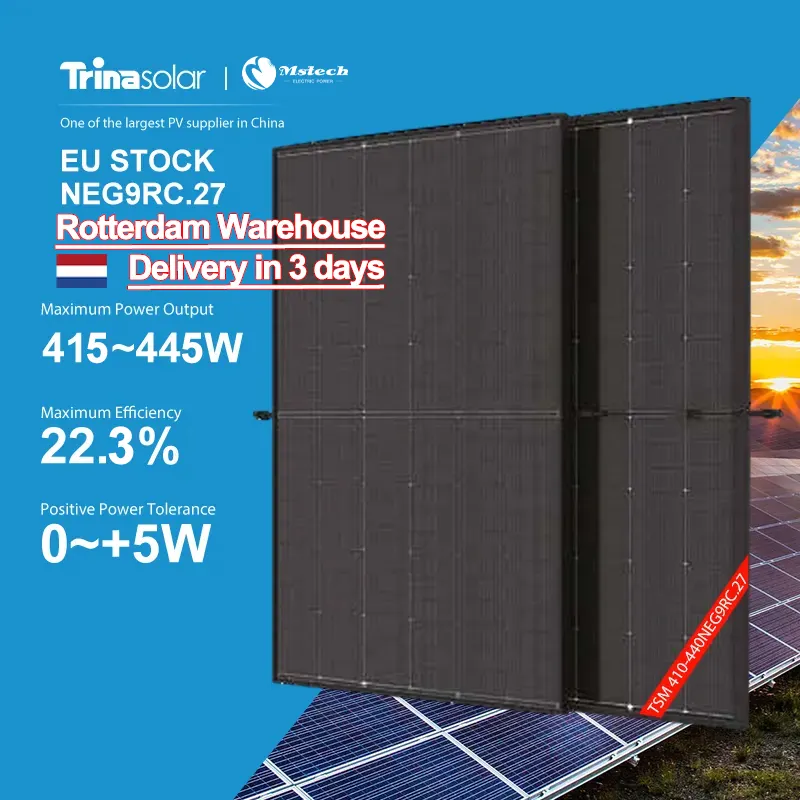 Armazém de Roterdã Painel Solar Trina Vertex S Plus 445W N Tipo 410W 425W 430W 435W 440W Painel fotovoltaico Neg9rc.27