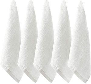 Serviettes en <span class=keywords><strong>tissu</strong></span> éponge tissé en <span class=keywords><strong>bambou</strong></span> <span class=keywords><strong>blanc</strong></span> doux pour adultes et enfants - Antimicrobien Séchage rapide pour la salle de bain - Product Image 1