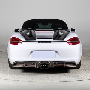 2012-2016 981 Modificación de coche, actualización de parachoques trasero, alerón trasero de fibra de carbono, kit de carrocería para Cayman Boxster 981C - Product Image 4