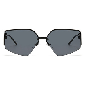 New Fashion Trend Women's Outdoor Tourism Beach Multi-Color Uv Protection Polygon Half-Frame <b>Sunglasses</b> - Product Image 2