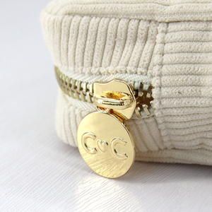 Benutzer definierte personal isierte kleine Mini Portemonnaie Reise Kosmetik Aufbewahrung creme Samt Reiß verschluss tasche Umwelt freundliche Cord Tasche - Product Image 6