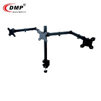 Bras de moniteur triple LCD de bureau réglables en hauteur DMP, taille 13"-24", fabriqués dans le Zhejiang, moule privé