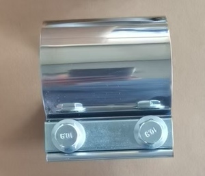High Quality Metric Stainless Steel Polished <b>Exhaust</b> Sleeve <b>Clamp</b> <b>Exhaust</b> Pipe Coupler Connector Factory Direct Wholesale - Product Image 2