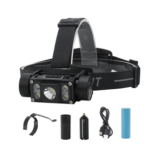 Mạnh mẽ 1200lm nhôm đầu ánh sáng 5pcs <span class=keywords><strong>Led</strong></span> Đèn Pha đèn pin cho cắm trại với 4000mAh pin và sạc IP65 đánh giá - Product Image 3