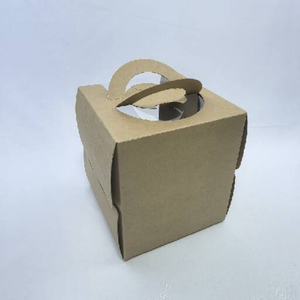 Boîtes à pâtisserie pliantes en papier kraft recyclé pour emballage alimentaire, avec fenêtre en plastique, prix de gros - Product Image 2