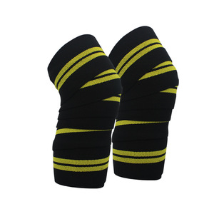 Shiwei <b>Knee</b> Sleeve Striped Elastic <b>Support</b> For Weightlifting Squatting Sports Protection Men Fitness Gear - Product Image 3