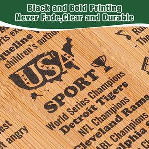 Meilleure vente cadeau de mariage pour Couple 2025 cadeaux de douche nuptiale mariée marié fiançailles Durable bambou <span class=keywords><strong>fromage</strong></span> planche à découper moderne - Product Image 5