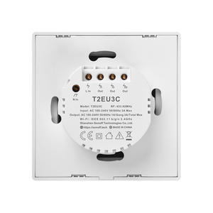 SONOFF-interruptor inteligente T2 RF 433, Control táctil con 2 entradas de pared, funciona con Alexa y <span class=keywords><strong>Google</strong></span> Home, para UE y EE. UU. - Product Image 5