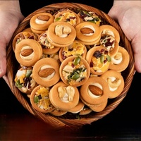 OEM Biscuits Pizza aux Noix, Snacks Exotiques Ronds en Vrac, 11,6g*259 sachets, Snacks Céréaliers
