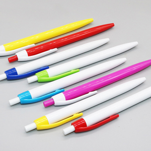 ปากกาลูกลื่นพลาสติกหลายสีปากกาโลโก้แบบพับเก็บได้ - Product Image 4