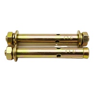 Ancres à manchon en acier au carbone galvanisé de haute qualité pour l'industrie lourde, filetage métrique ISO, 10 mm, grade de résistance, pour béton