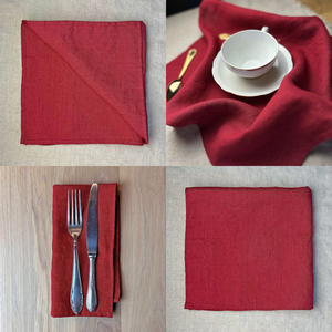 Tùy Chỉnh Tái Sử Dụng Sinh Thái Thân Thiện Dệt Kết Cấu Mềm Màu Linen Khăn Ăn Cho Phục Vụ Tiệc Cưới Khách Sạn Sử Dụng Bảng Phụ Kiện - Product Image 4