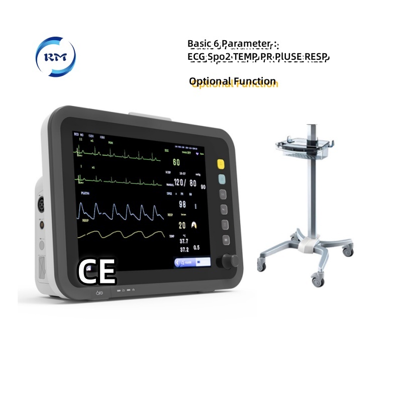 Moniteur Médical Portable 8 Paramètres - Écran Couleur 8 Pouces, ECG, SpO2, NIBP, TEMP, Neuf Sous Blister