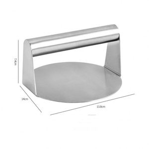 Presse à viande manuelle en acier inoxydable pour hamburgers, outil de pressage de galettes de viande rondes et carrées pour usage domestique, vente en gros - Product Image 4