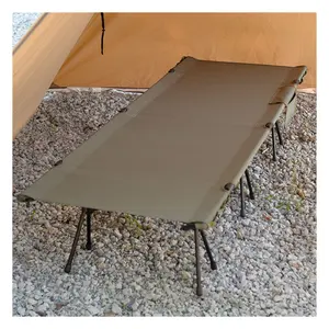 Personnalisé Extérieur Léger Touristique 7075 Aluminium Pliable Réglable Couchage Lit Pliant Camping Lits Lit Bébé Pour Adultes