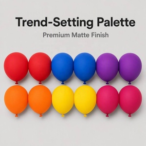 Lot de 100 ballons professionnels de 10 pouces, ballons ronds mats en latex, couleurs assorties arc-en-ciel, pour <span class=keywords><strong>anniversaire</strong></span>, vente en gros - Product Image 4