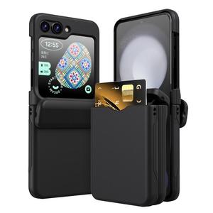 Funda Protectora Compatible con Samsung Z Flip7 con Ranura para Tarjetas, Funda Tipo Cartera Plegable para Galaxy Z Flip6/3, Resistente a Caídas - Product Image 5