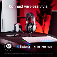 Casque de jeu sans fil HyperX Cloud III, écouteurs supra-auriculaires à faible latence avec haut-parleurs de 53 mm pour consoles