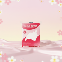 Eastcare EA08204 Tampons de coton cosmétiques premium soyeux et lisses à 3 couches, sans peluches, épais, carrés, pour le visage (blanc pur)