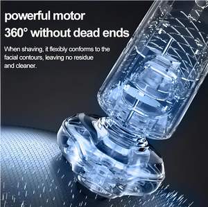 เครื่องโกนหนวดแบบขายส่ง หัวโกนสามใบมีด ความเร็วสูง กระชับกับใบหน้า ชาร์จผ่าน USB - Product Image 2