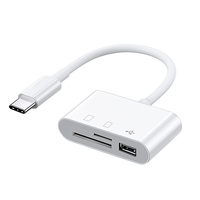 Lector de tarjetas USB tipo C, adaptador OTG, lector de tarjetas Micro USB SD/TF para Macbook, teléfono inteligente, Cable de transferencia de datos, lector de disco U