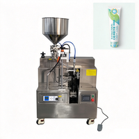 Machine de remplissage et de scellage de tubes ultrasoniques semi-automatique, équipement d'emballage pneumatique pour tubes souples en plastique et en aluminium