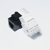 Connecteur modulaire pour câble réseau 10 Gigabit 4P4C 6P6C RJ11 RJ12 RJ14 RJ Systimax Keystone Jack Cat6 avec LED