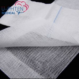 2025 2025 U-phten Medical Hospital Medical Consumables Disposable Gauze Pads 13/17/20 <strong>Threads</strong> Folded Edge Absorbent Gauze Swab for Wound Dressing - Product Image 3