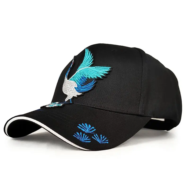 Gorras de béisbol personalizadas, snapback, color negro liso, bordadas, venta al por mayor